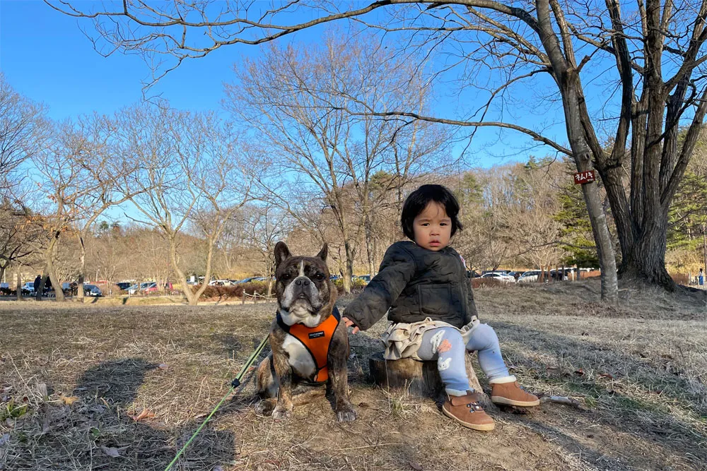 水の森公園キャンプ場の二人